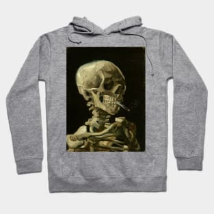 Skull of a Skeleton with Burning Cigarette by Vincent van Gogh Hoodie